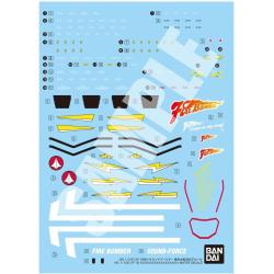 HG 1/100 Water Slide Decal for VF-19 Custom Fire Valkyrie with Sound Booster | Bandai Spirits