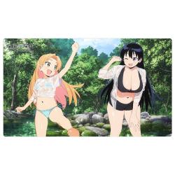 Ruri Rocks Original Illustration Rubber Mat Playing in The Water | Curtain Tamashii