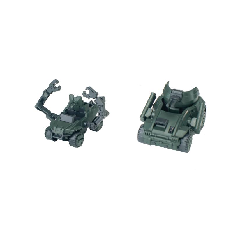 3 MIN PROJECT SERIES BOBCAT & PORCUPINE 1/18 SCALE PLASTIC MODEL KIT (GREEN) | SHEIK MAINLAND