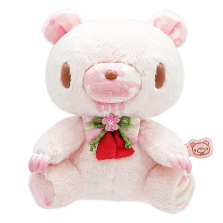 GLOOMY The Naughty Grizzly Tenori Enshrinement Plush Japanese Pattern Cherry Blossoms Pink 8203-610 | Ost